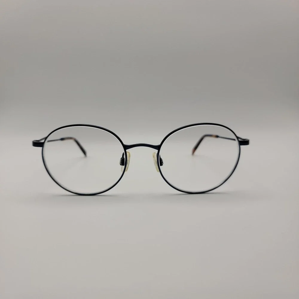 Warby Parker Milton 2550 Eyeglasses Frames Only 50-19-142 Navy Tortoise Round